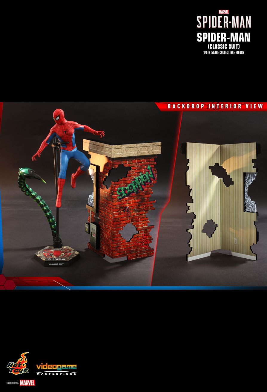 ClassicSuit - NEW PRODUCT: HOT TOYS: MARVEL'S SPIDER-MAN SPIDER-MAN (CLASSIC SUIT) 1/6TH SCALE COLLECTIBLE FIGURE 19173