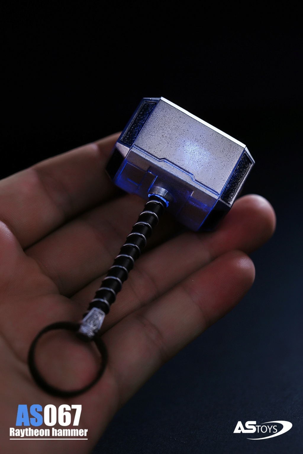 NEW PRODUCT: ASToys: 1/6 Thor's Hammer-Illuminated Edition-Die Casting Alloy Edition-Rock Platform 19241511