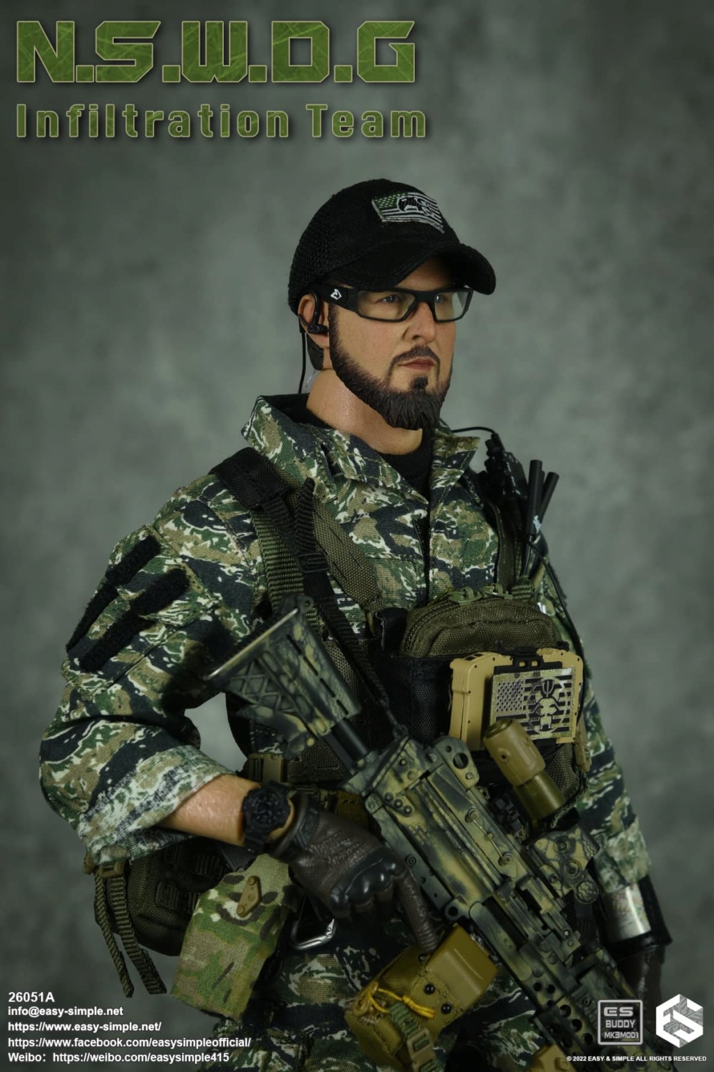 InfilitrationTeam - NEW PRODUCT: EASY AND SIMPLE 1/6 SCALE FIGURE: N.S.W.D.G INFILTRATION TEAM - (2 Versions) 19268