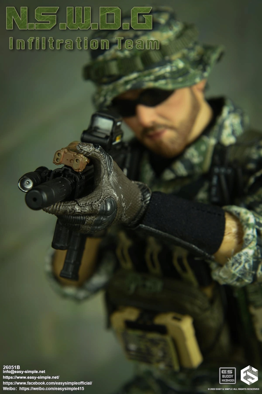 InfilitrationTeam - NEW PRODUCT: EASY AND SIMPLE 1/6 SCALE FIGURE: N.S.W.D.G INFILTRATION TEAM - (2 Versions) 19269