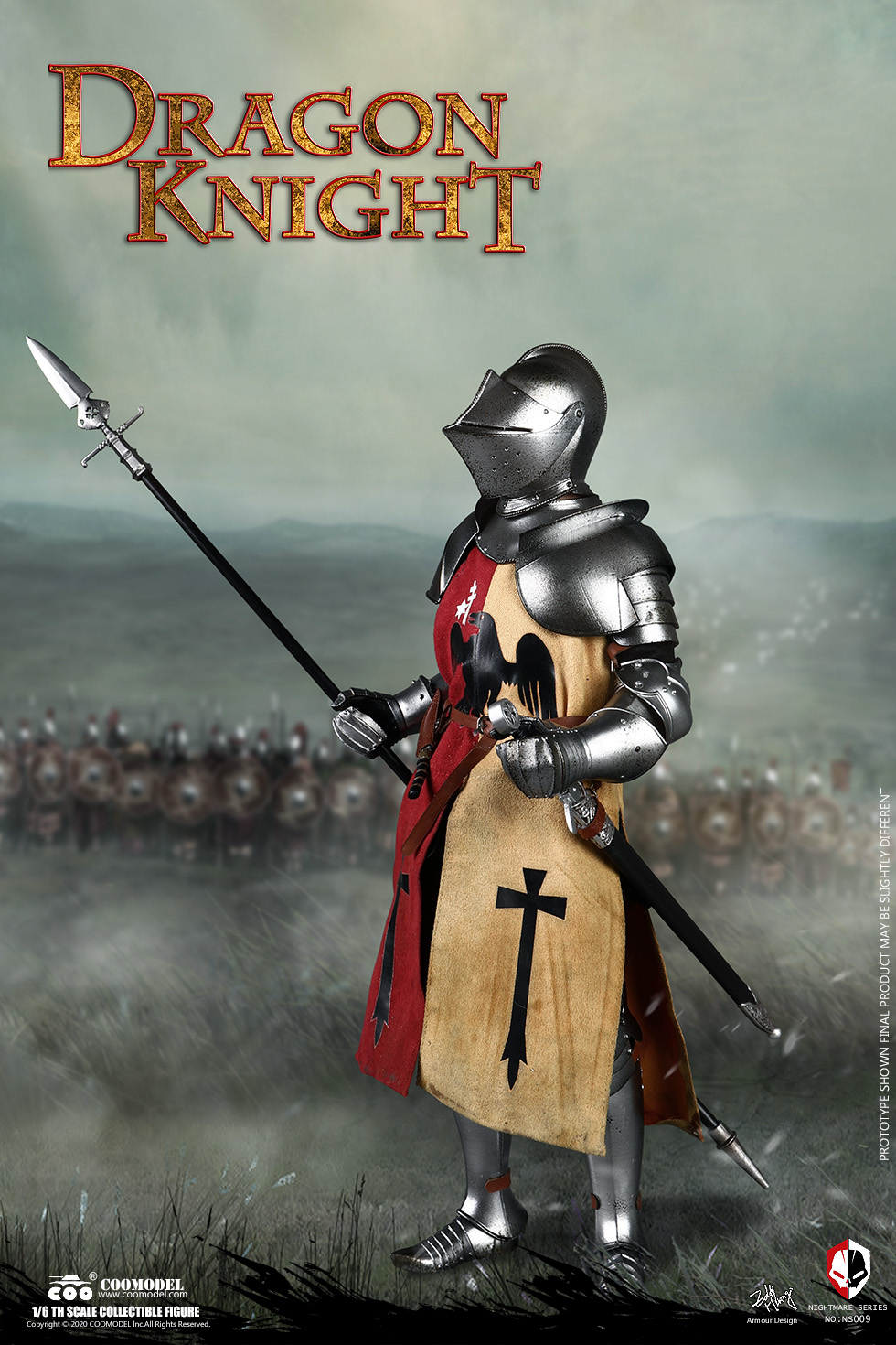 Fantasy - NEW PRODUCT: CooModel: 1/6 Die-casting Alloy Nightmare Series-Dragon Knight (Silver Knight) NS009/Vladal III (Black Knight) NS010 19271511