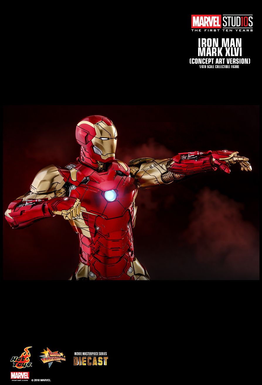 marvel - NEW PRODUCT: HOT TOYS: MARVEL STUDIOS: THE FIRST TEN YEARS IRON MAN MARK XLVI (CONCEPT ART VERSION) 1/6TH SCALE COLLECTIBLE FIGURE 1928