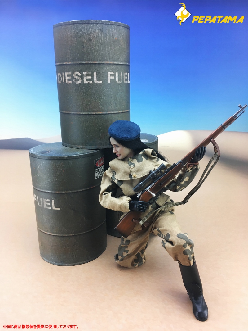 cementbarrier - NEW PRODUCT: PEPATAMA: 1/6 PAPER- DIORAMA Series Scene Props Paper Model - Oil Barrel & Cement Barrier 19515211