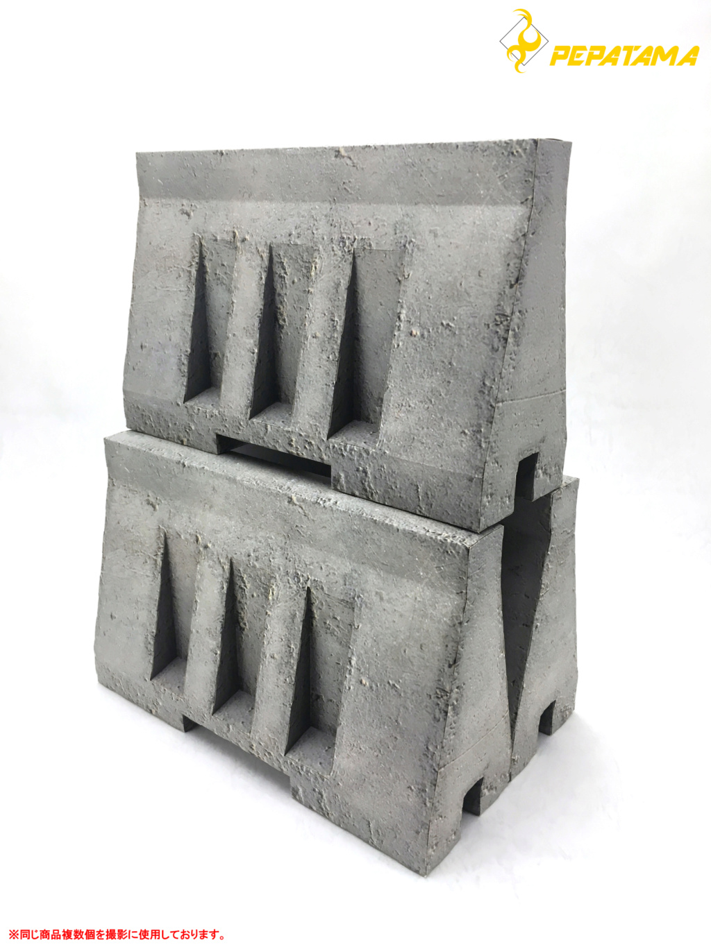 cementbarrier - NEW PRODUCT: PEPATAMA: 1/6 PAPER- DIORAMA Series Scene Props Paper Model - Oil Barrel & Cement Barrier 19585910