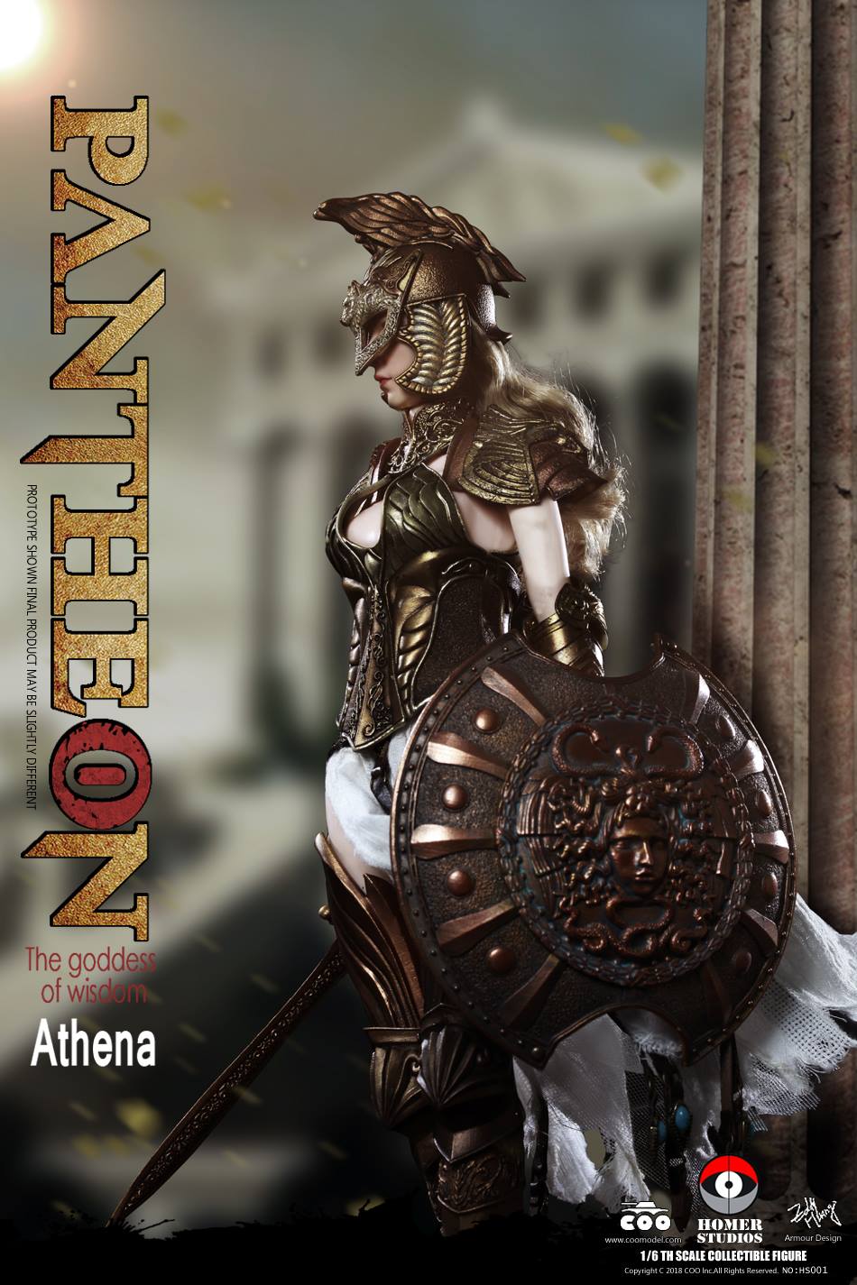 athena - NEW PRODUCT: COO MODEL X HOMER 1/6th scale PANTHEON Athena Goddess of War 12" Collectible Figure 1a10