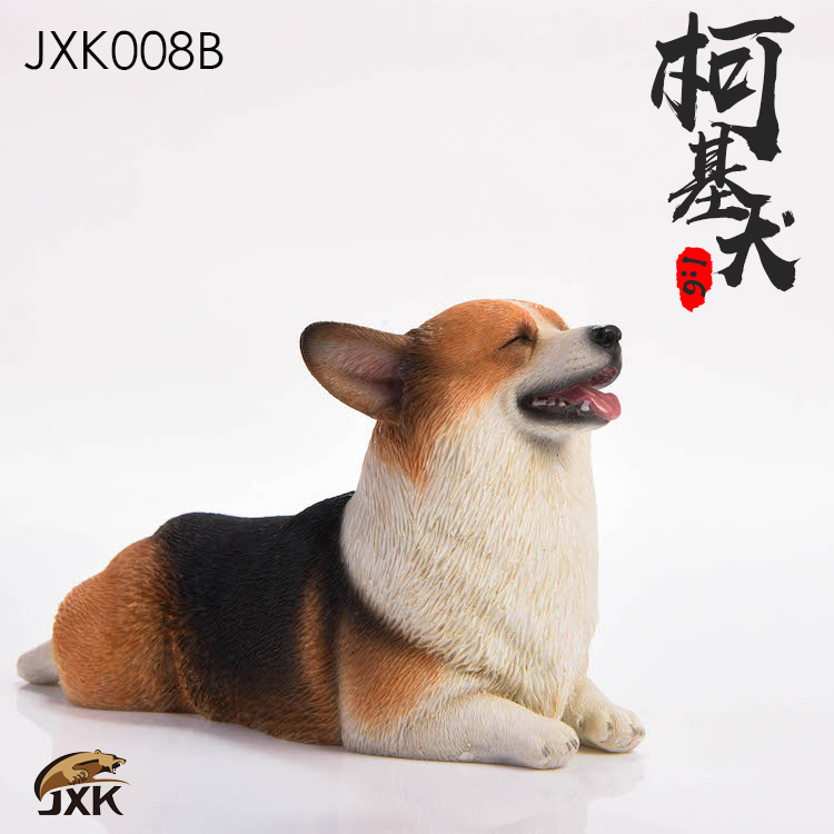 corgi - NEW PRODUCT: JxK Studio New: 1/6 Soldier Animals - Amazing Corgi Dogs (Jxk008) - Christmas Hat 20020110