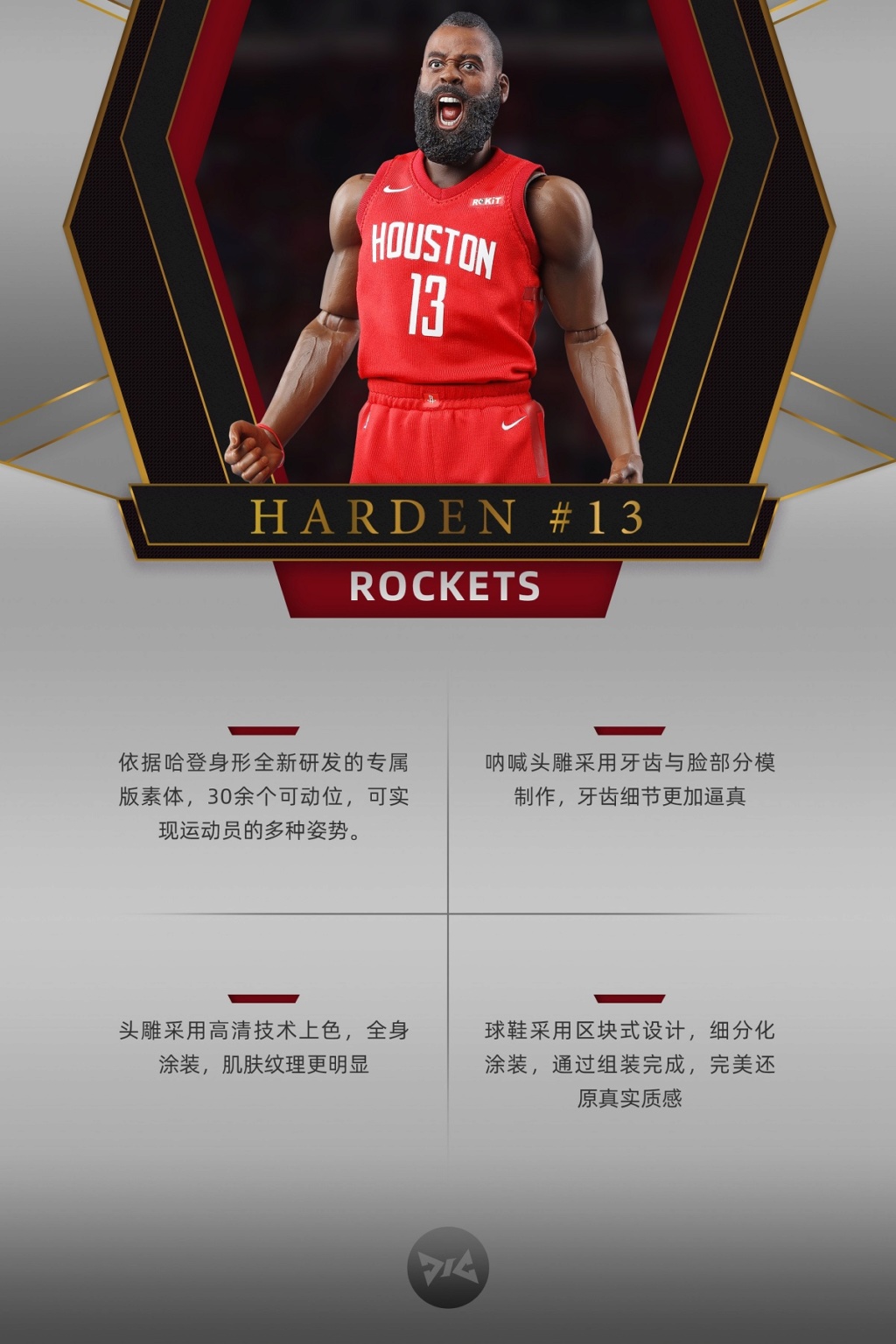 NEW PRODUCT: DJ CUSTOM: 1/6 New Basketball Player Series - Harden (Normal & Deluxe Edition) 20145311