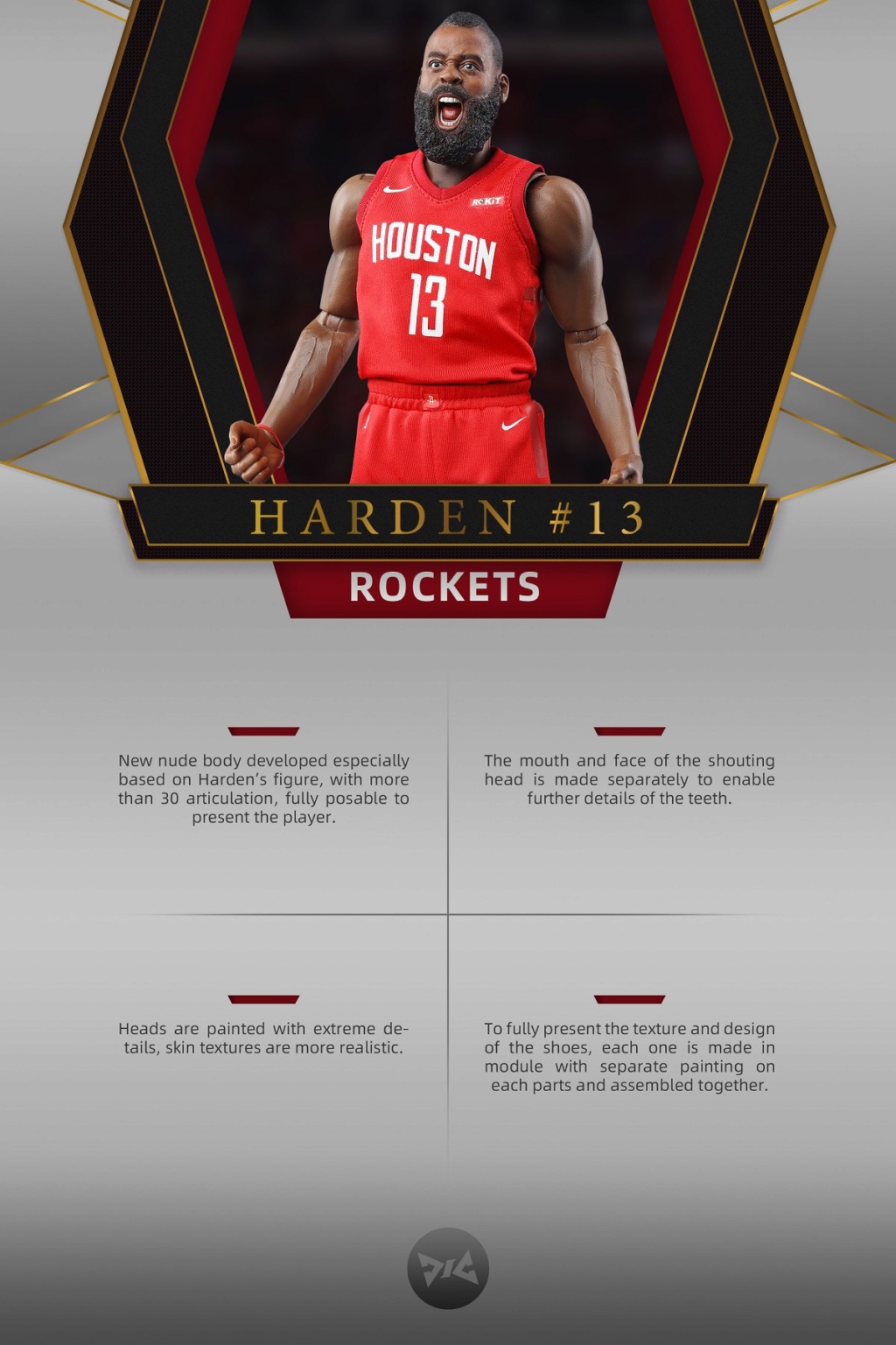 BasketBall - NEW PRODUCT: DJ CUSTOM: 1/6 New Basketball Player Series - Harden (Normal & Deluxe Edition) 20145510