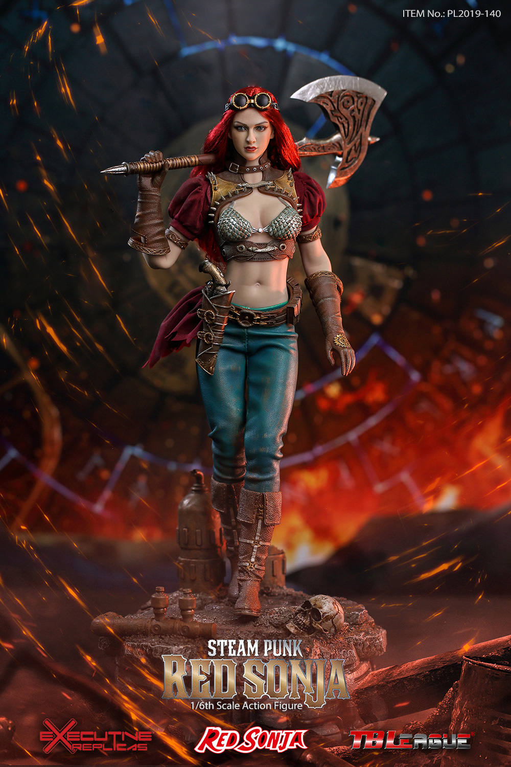 TBLeague - NEW PRODUCT: TBLeague: 1/6 Steam Punk - Red Sonja / Queen Excalibur [punk version] PL2019-140-A/B 20192210