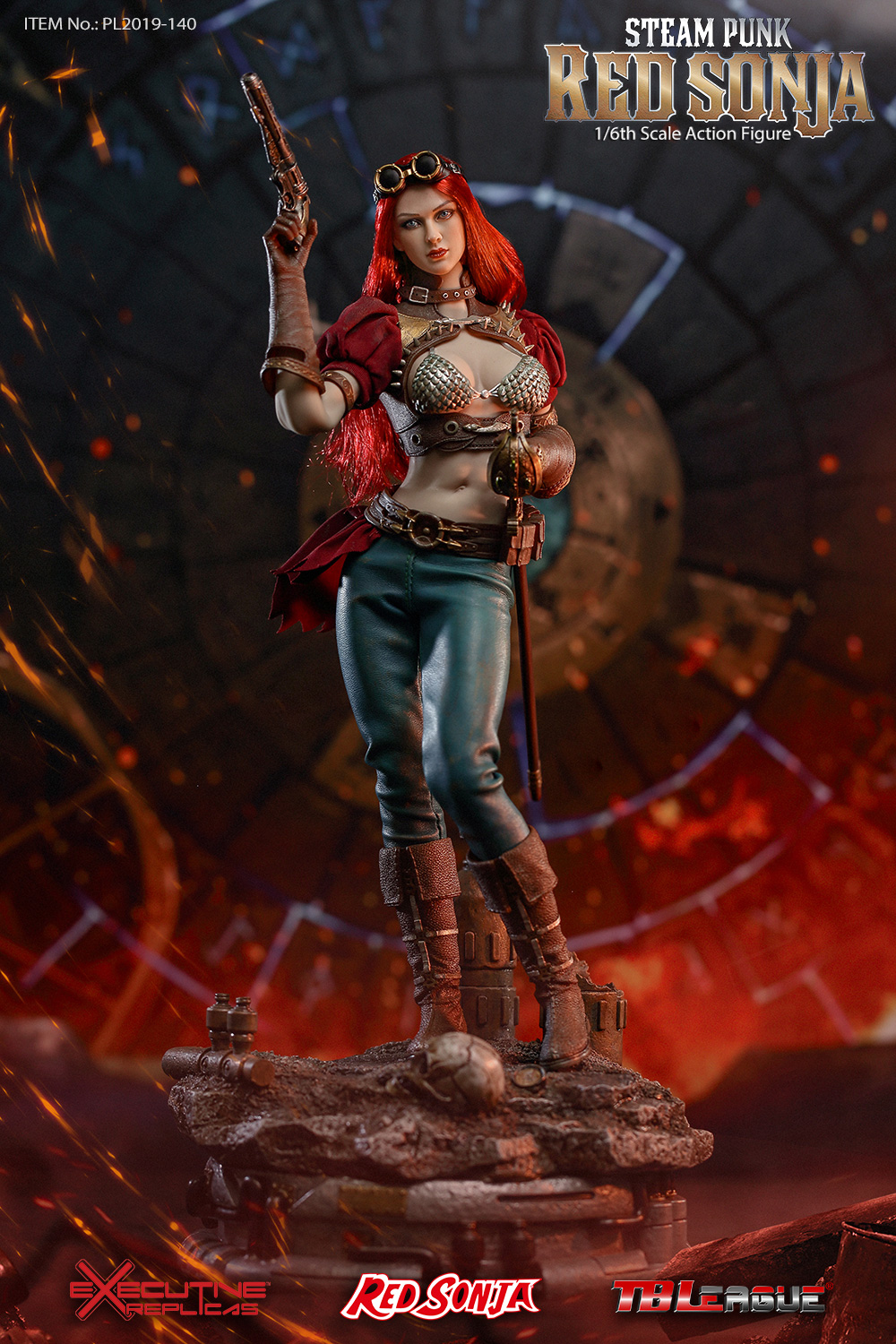 tbleague - NEW PRODUCT: TBLeague: 1/6 Steam Punk - Red Sonja / Queen Excalibur [punk version] PL2019-140-A/B 20192310