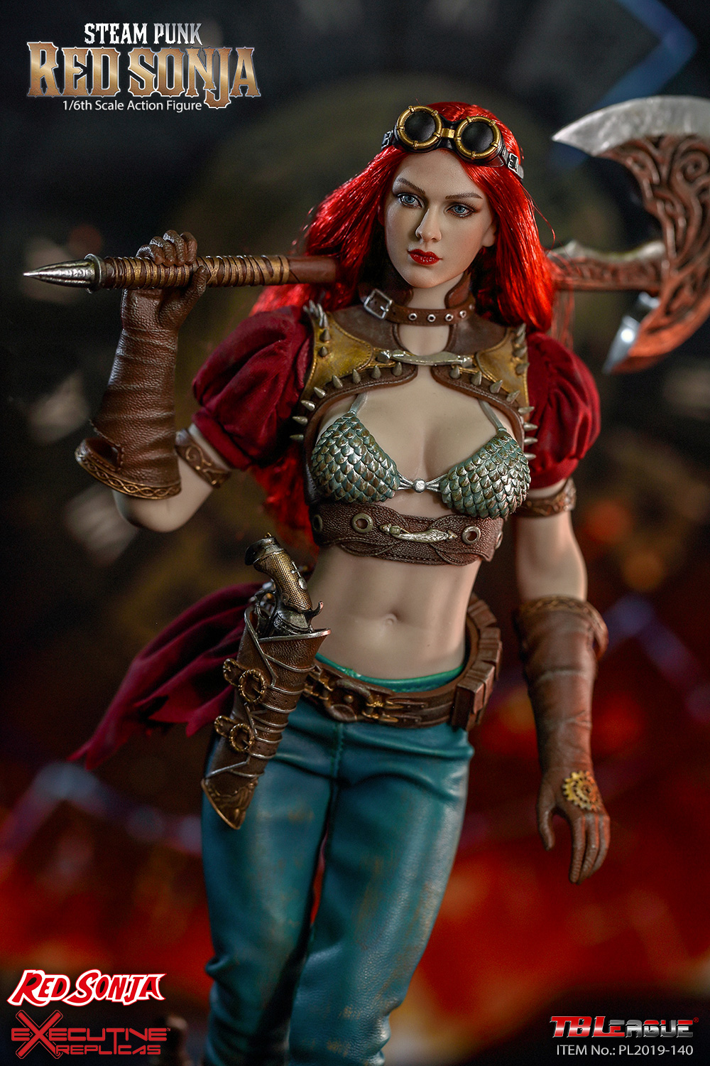 Steampunk - NEW PRODUCT: TBLeague: 1/6 Steam Punk - Red Sonja / Queen Excalibur [punk version] PL2019-140-A/B 20192610