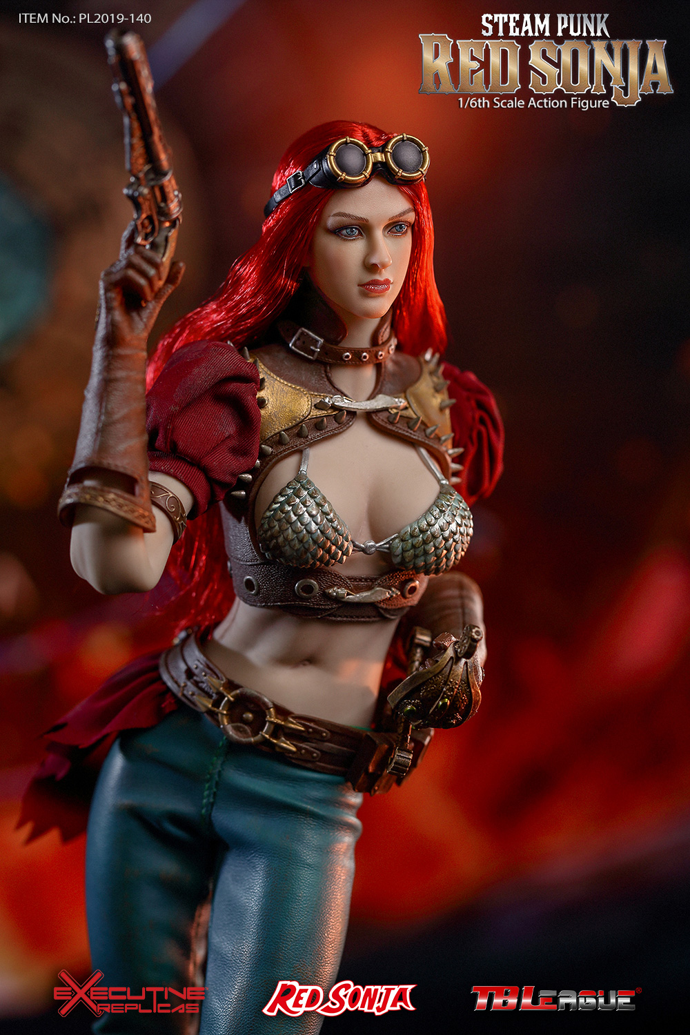 tbleague - NEW PRODUCT: TBLeague: 1/6 Steam Punk - Red Sonja / Queen Excalibur [punk version] PL2019-140-A/B 20192711