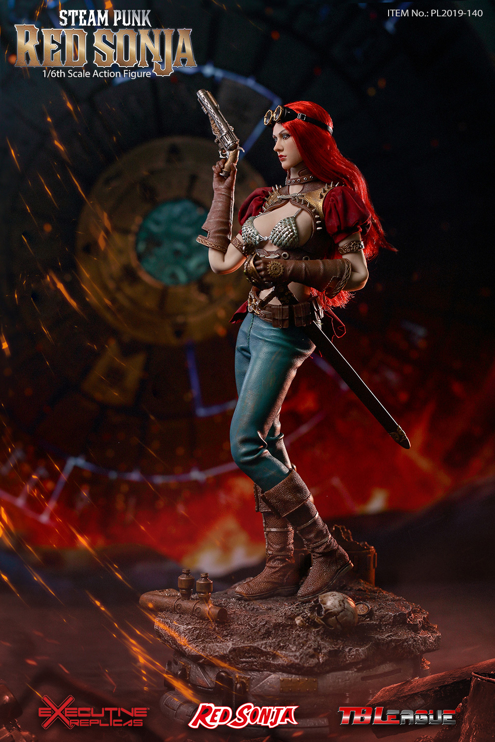 tbleague - NEW PRODUCT: TBLeague: 1/6 Steam Punk - Red Sonja / Queen Excalibur [punk version] PL2019-140-A/B 20192811