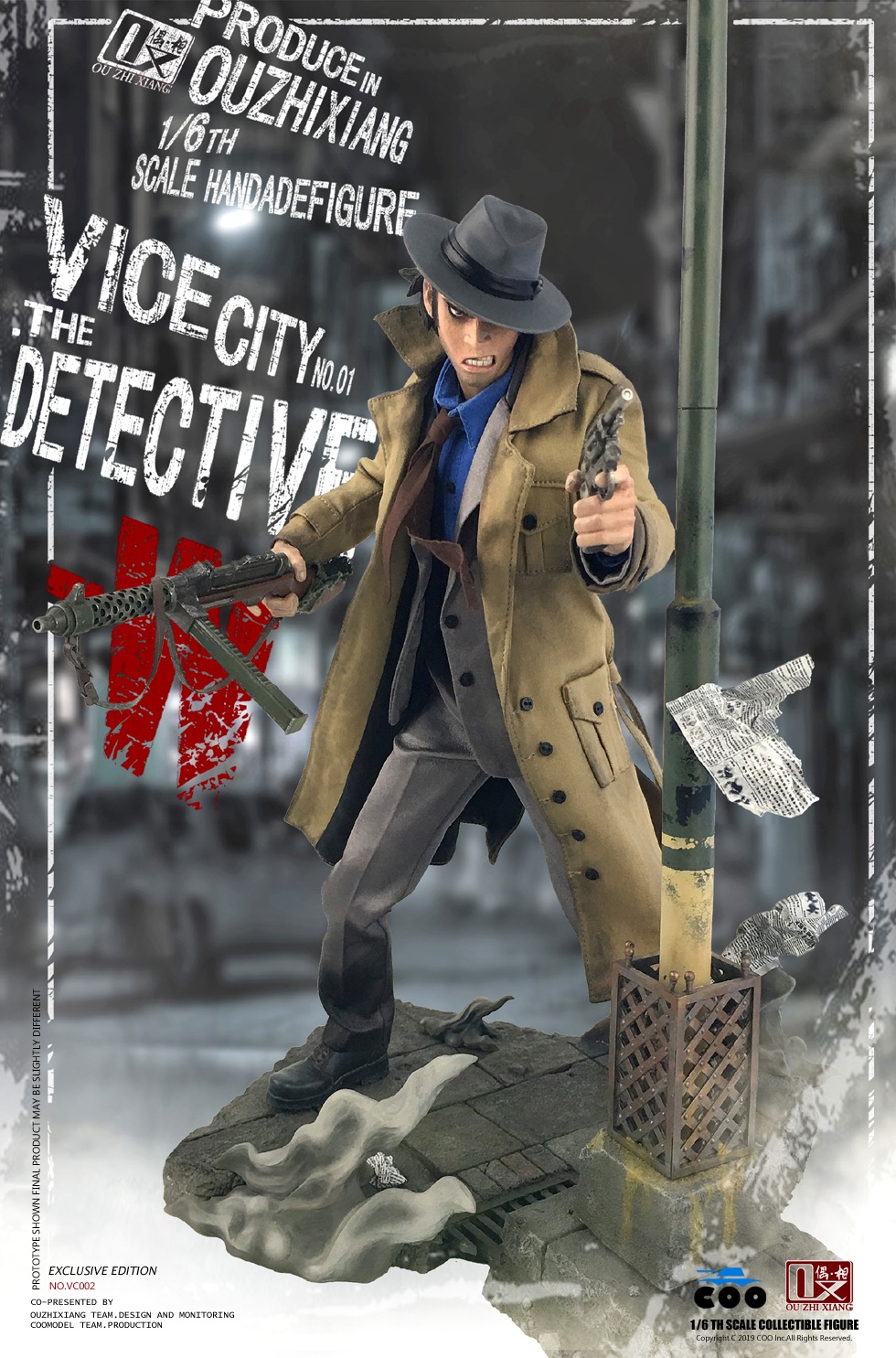 COOModel - NEW PRODUCT: COOMODEL X Even: 1/6 Vice City - Detective W [Standard Edition & Collector's Edition] - Four-headed configuration 20282411