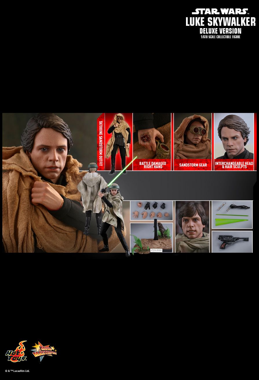 NEW PRODUCT: HOT TOYS: STAR WARS: RETURN OF THE JEDI LUKE SKYWALKER (DELUXE VERSION) 1/6TH SCALE COLLECTIBLE FIGURE 2040