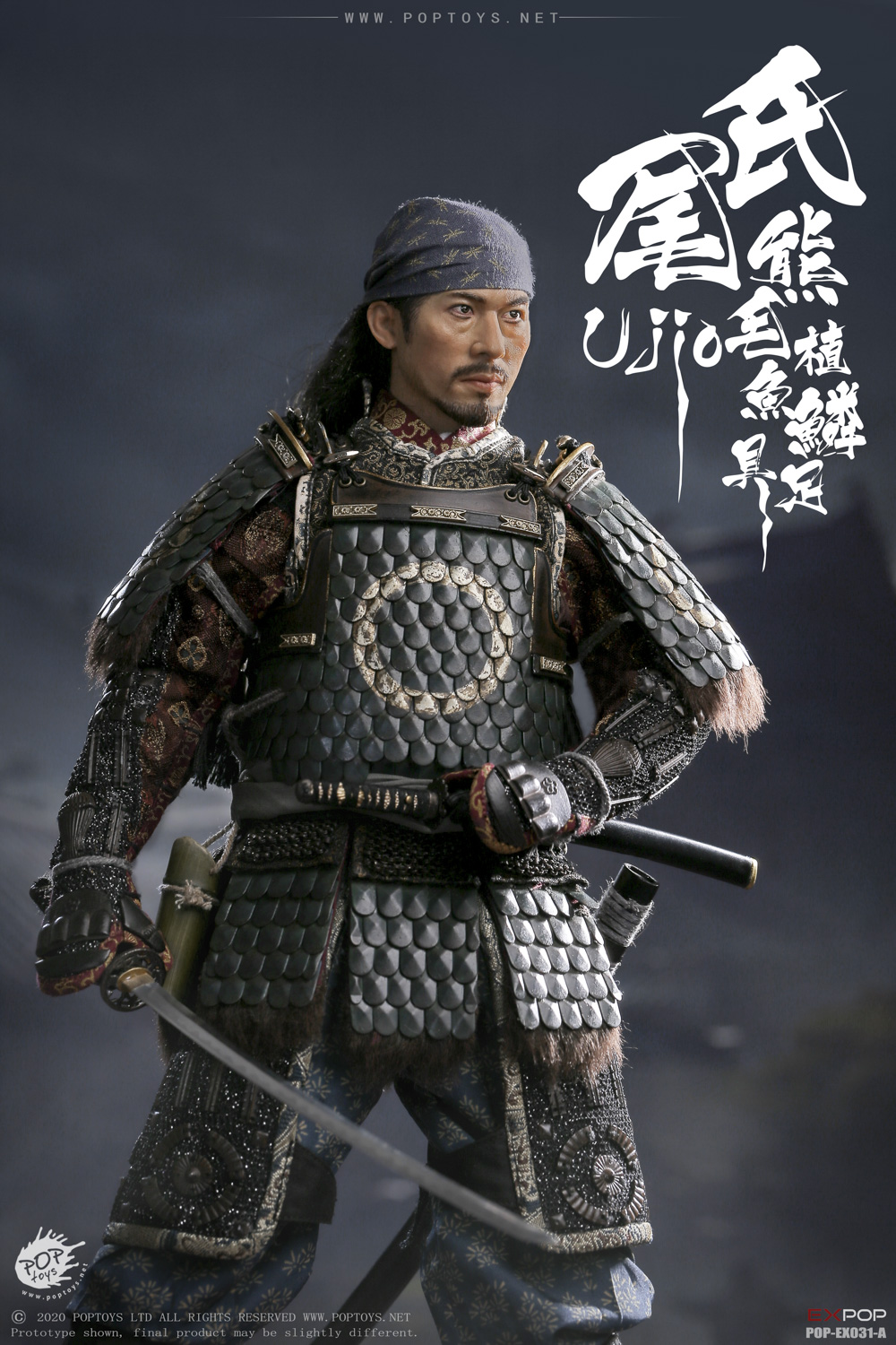 NEW PRODUCT: POPTOYS: 1/6 Warrior Samurai-Oshi [100% Die Casting Alloy Sheet All Steel Sheet Fish Scale Armor] & Commoner Edition [5 styles in total] Loyal Warriors 20445210