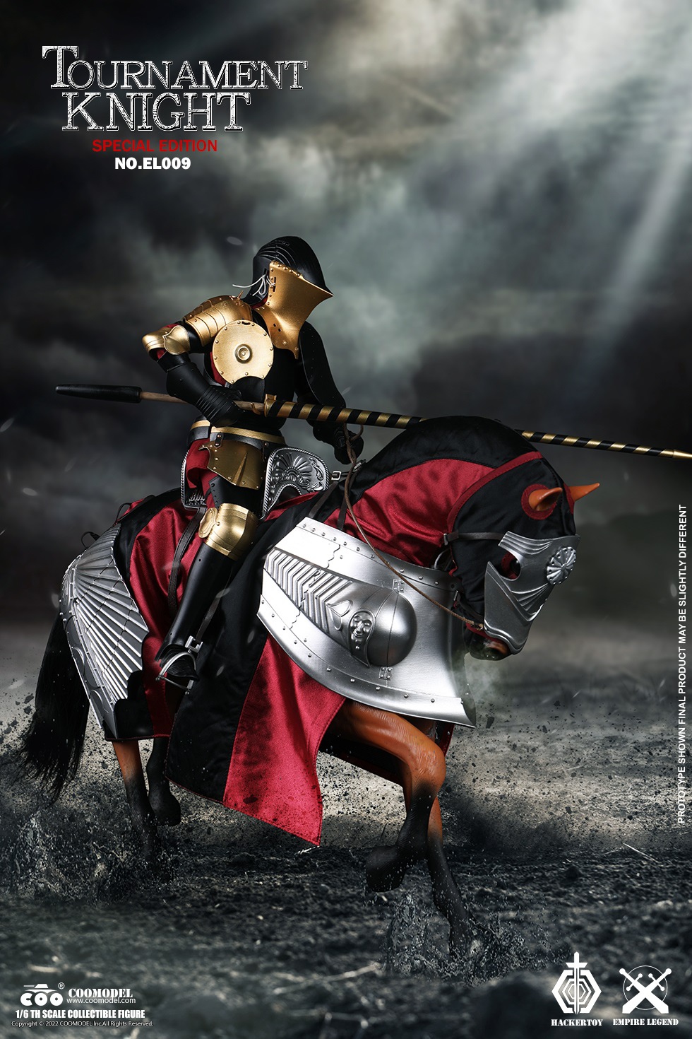 accessory - NEW PRODUCT: CooModel: 1/6 Super Alloy - Empire Legend - Tournament Knight Silver Edition / Heterochromatic Legend Edition & War Horse #EL008/EL009 21004510