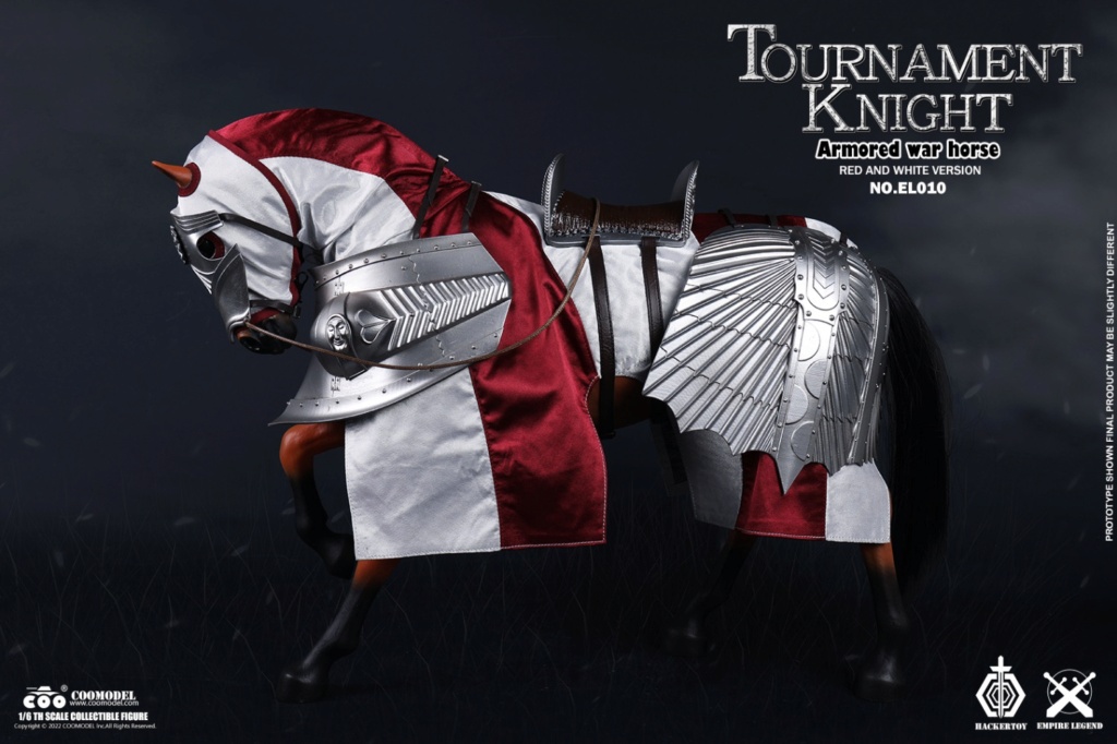 EmpireLegend - NEW PRODUCT: CooModel: 1/6 Super Alloy - Empire Legend - Tournament Knight Silver Edition / Heterochromatic Legend Edition & War Horse #EL008/EL009 21011612