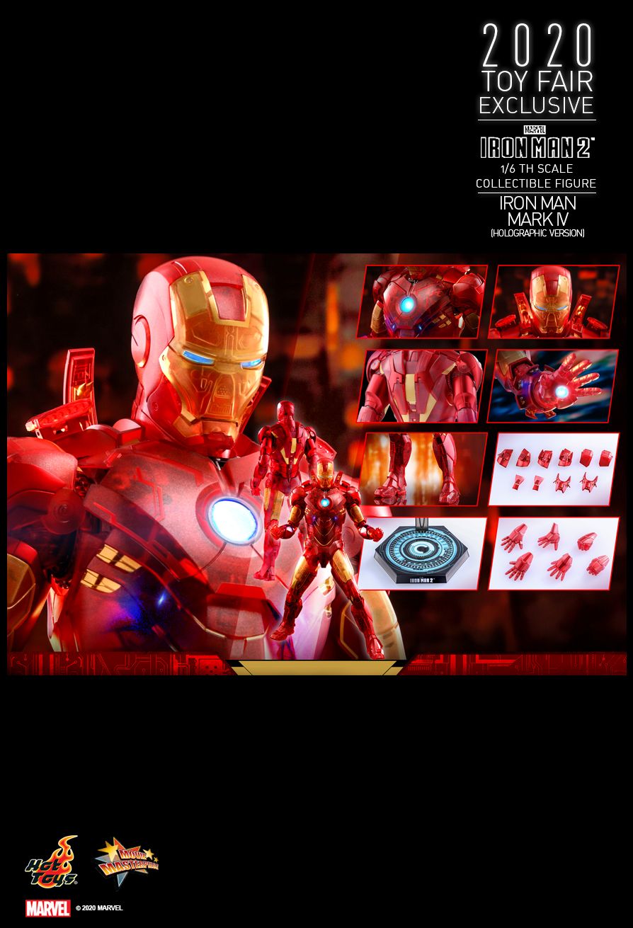 Hot toys Iron Man 2 - 1/6th scale Iron Man Mark IV (Holographic Version) Collectible Figure 21154