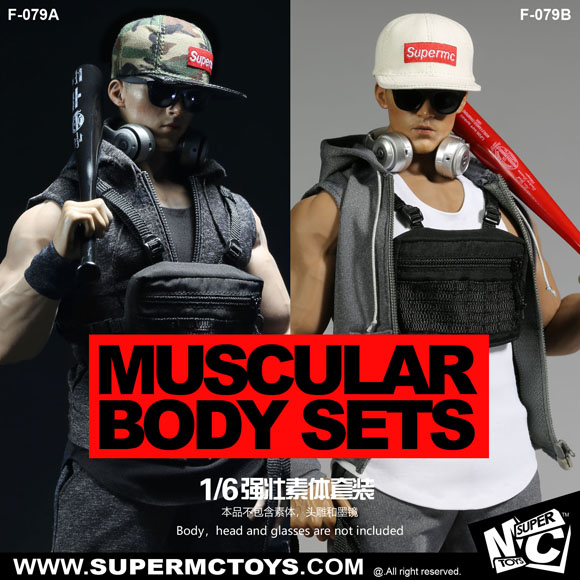 NEW PRODUCT: SUPERMC TOYS: 1/6 F-079 Strong and trendy fashion suits - A black & B white 21165510