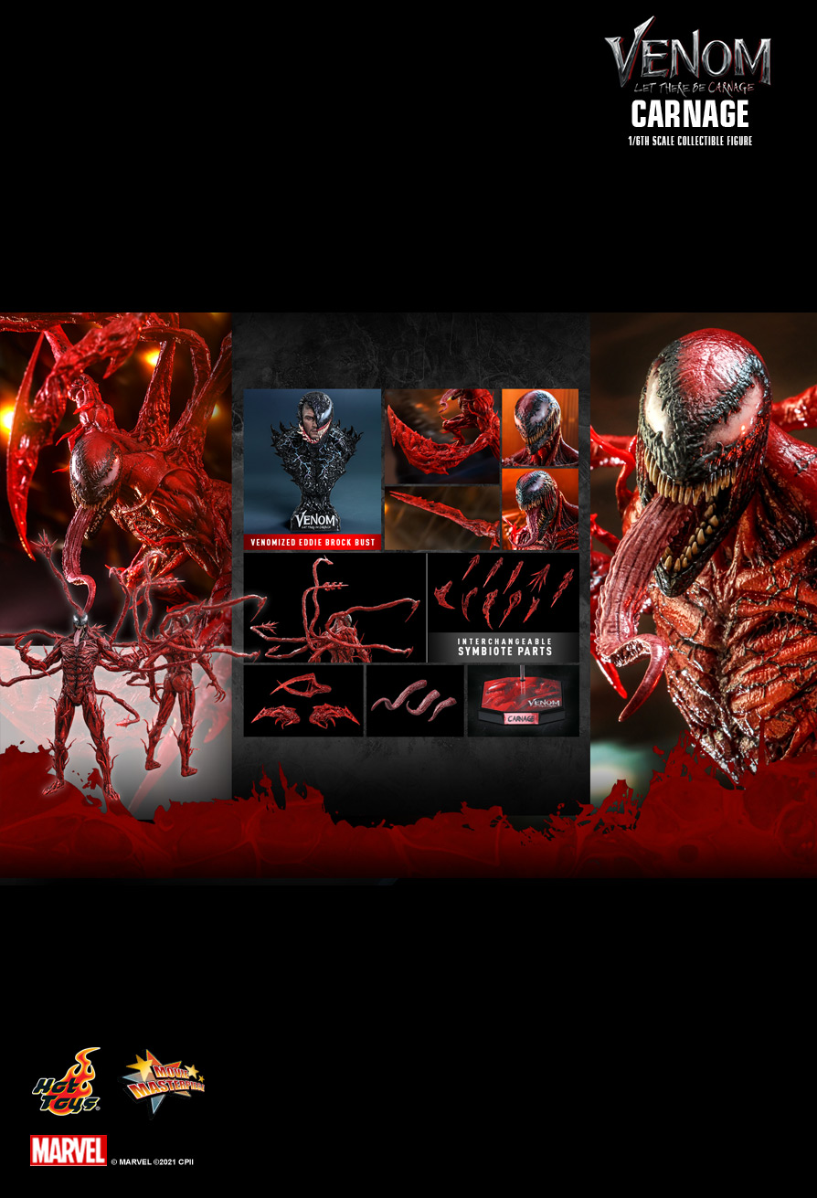 Marvel - NEW PRODUCT: HOT TOYS: VENOM: LET THERE BE CARNAGE CARNAGE 1/6TH SCALE COLLECTIBLE FIGURE 21197