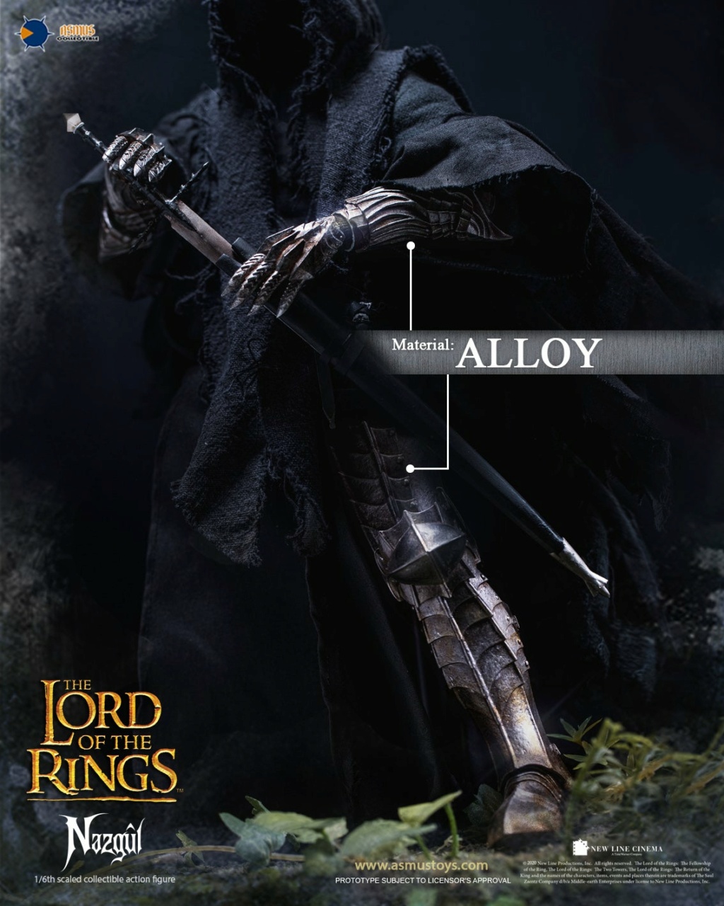 NEW PRODUCT: Asmus Collectibles: 1/6 scale NAZGÛL LOTR005V2 (version 2.0) 21212