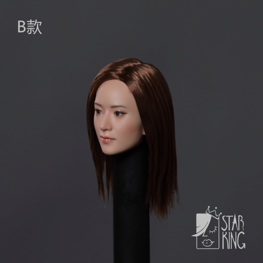 NEW PRODUCT: StarKingToys: 1/6 Asian beauty head carving third bomb [SK003]-a total of 3 hairstyles 21381911