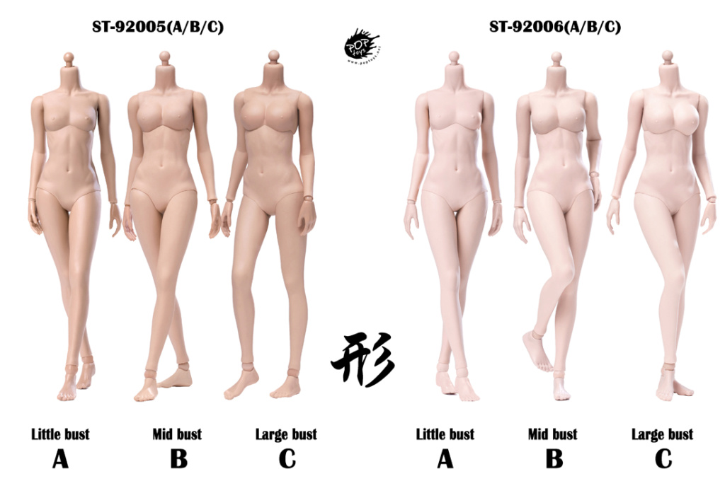 accessory - NEW PRODUCT: POPTOYS: 1 / 6 shape series [modified version] high movable female body - 92003 & 4 joint / 92005 & 6 plastic 21560611