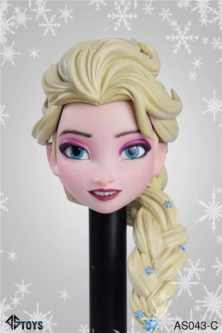 ASToys - NEW PRODUCT: ASTOYS: (AS043) 1/6 Movable eye Snow Oueen Elsa Headsculpt 3 Versions: (A - Smile) (B - Mouth Open) (C - Toothy Smile) 21720123