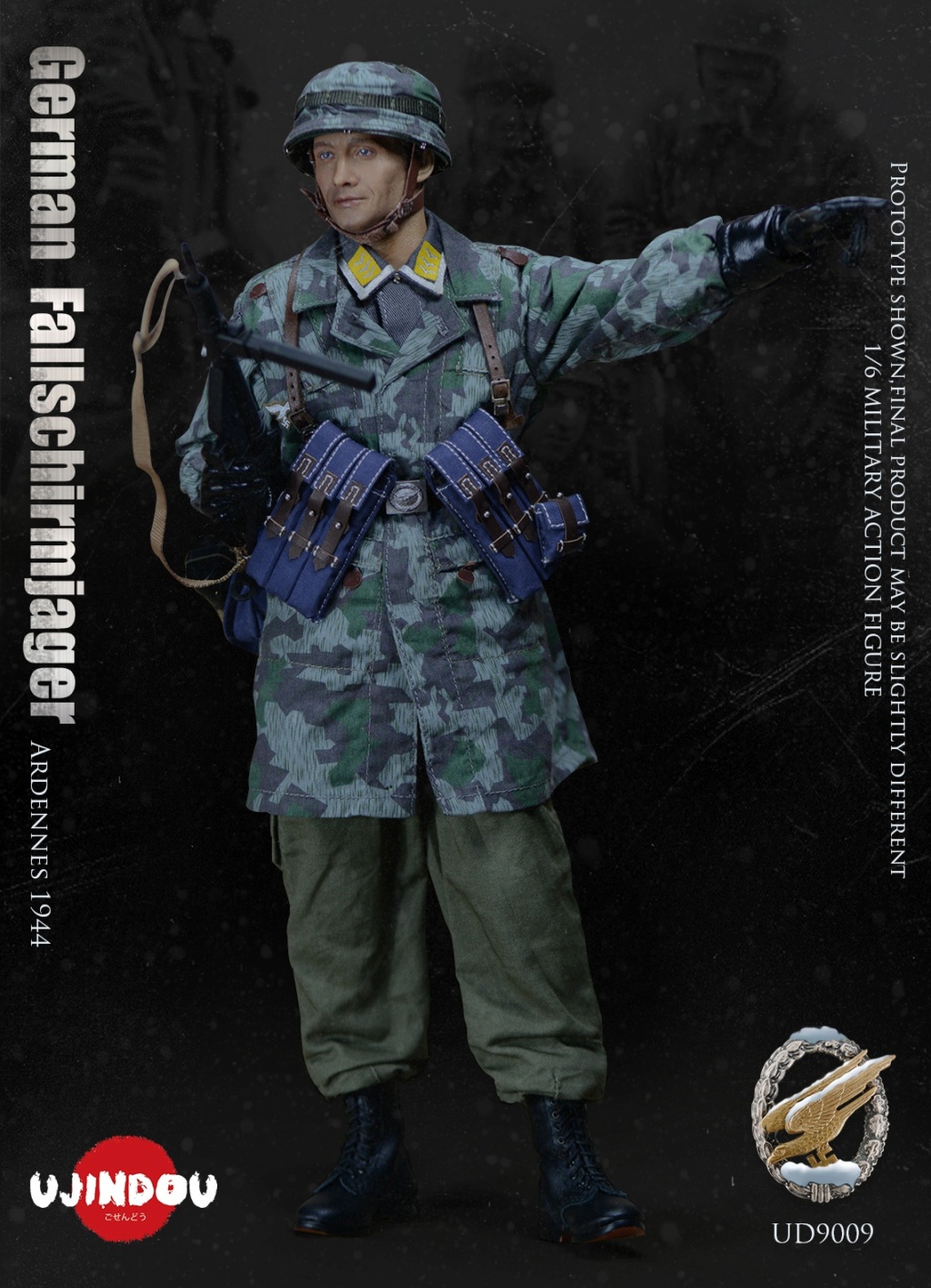 german - NEW PRODUCT: UJINDOU: 1/6 World War II German Paratrooper-Ardennes 1944 #UD9009 22002010