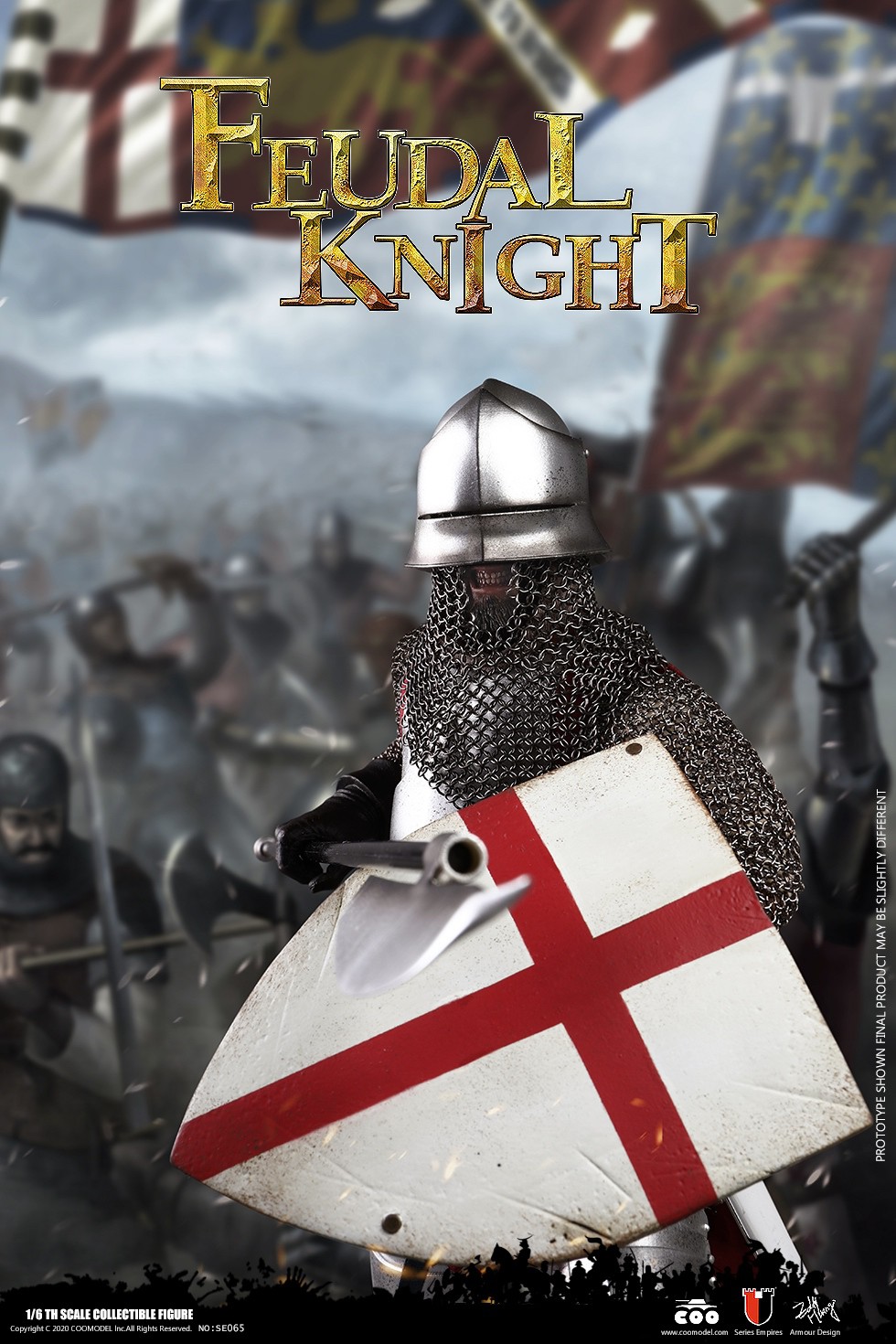 Historical - NEW PRODUCT: COOMODEL: 1/6 Empire Series (Alloy Die Casting)-British Feudal Knight, Baron Knight, Order of the Sacred Garter Knights Set 22110610