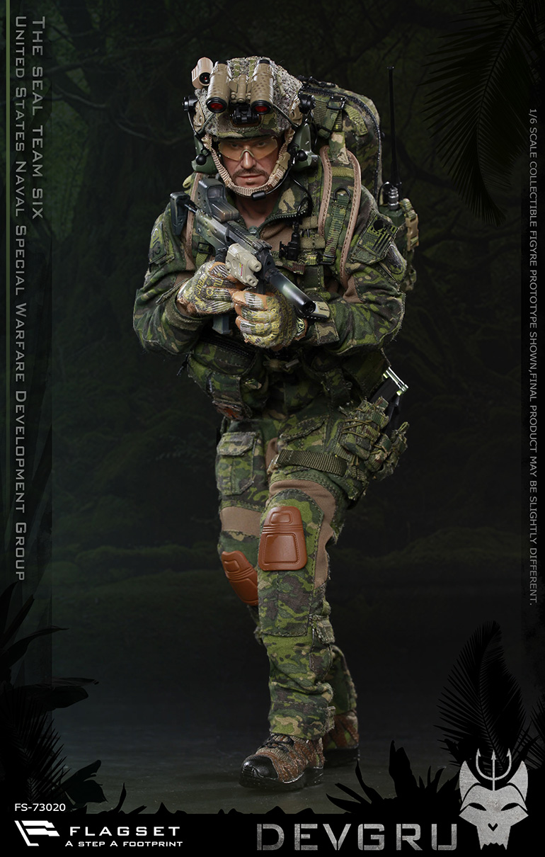 US - NEW PRODUCT: FLAGSET: 1/6 US Seal 6 Team DEVGRU - Jungle Dagger Action (#73020) 22174310