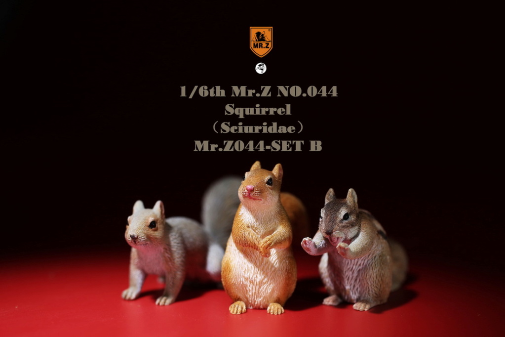 animal - NEW PRODUCT: MR.Z: 1/6 Simulated Animal Model No. 44-"Golden Rat Welcome Spring" Little Squirrel Set (A / B Set) 22184810