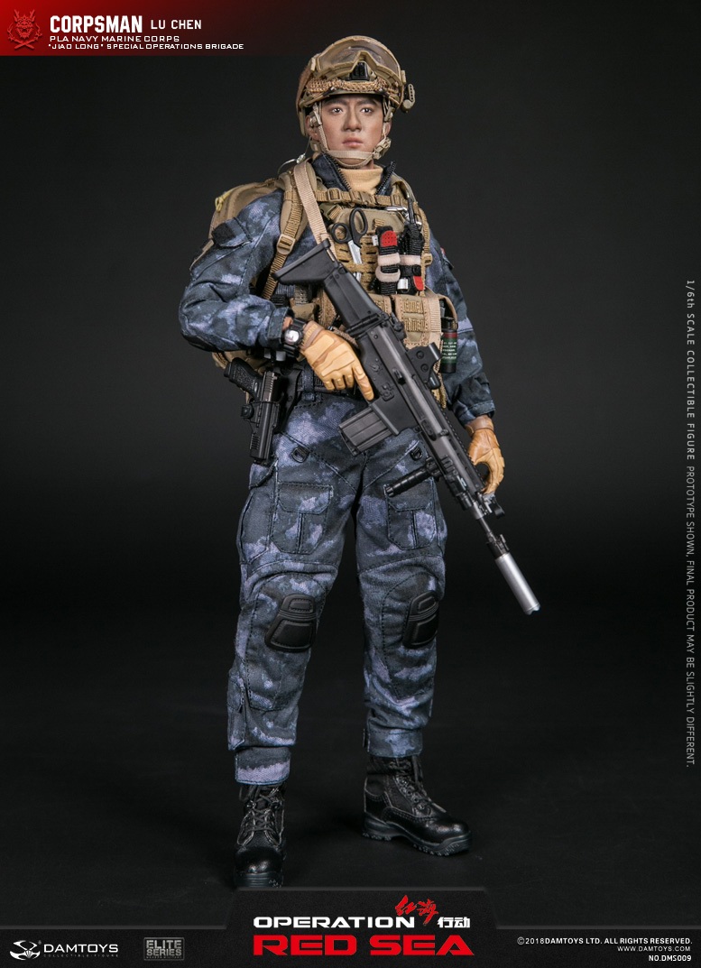 LuWei - NEW PRODUCT: DAMTOYS: 1/6 Red Sea Action-PLA Marine Corps "蛟龙" Special Battle Brigade Medical Staff Lu Wei DMS009 22301010