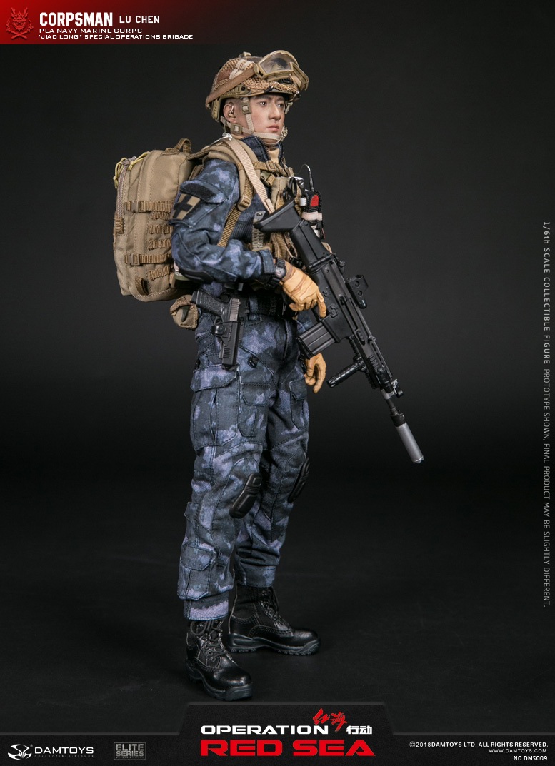 NEW PRODUCT: DAMTOYS: 1/6 Red Sea Action-PLA Marine Corps "蛟龙" Special Battle Brigade Medical Staff Lu Wei DMS009 22301110