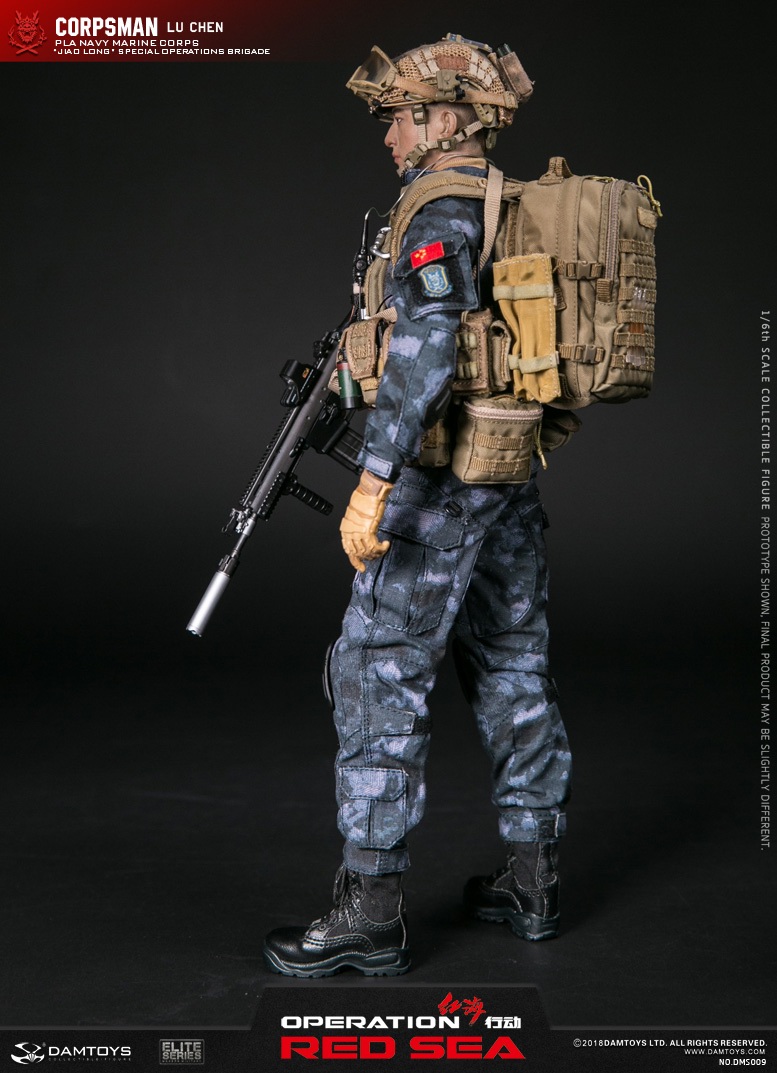 DamToys - NEW PRODUCT: DAMTOYS: 1/6 Red Sea Action-PLA Marine Corps "蛟龙" Special Battle Brigade Medical Staff Lu Wei DMS009 22301310