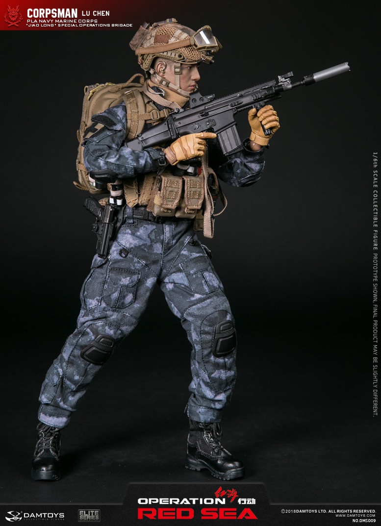 SpecialBattleBrigade - NEW PRODUCT: DAMTOYS: 1/6 Red Sea Action-PLA Marine Corps "蛟龙" Special Battle Brigade Medical Staff Lu Wei DMS009 22302010