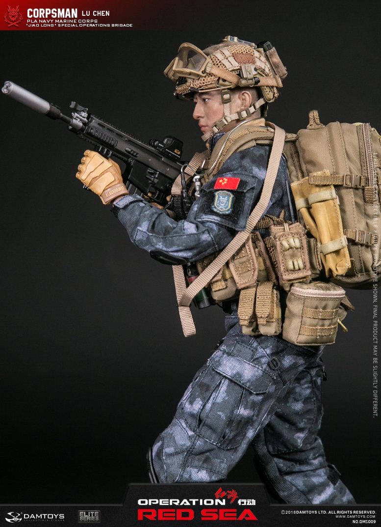 NEW PRODUCT: DAMTOYS: 1/6 Red Sea Action-PLA Marine Corps "蛟龙" Special Battle Brigade Medical Staff Lu Wei DMS009 22302210