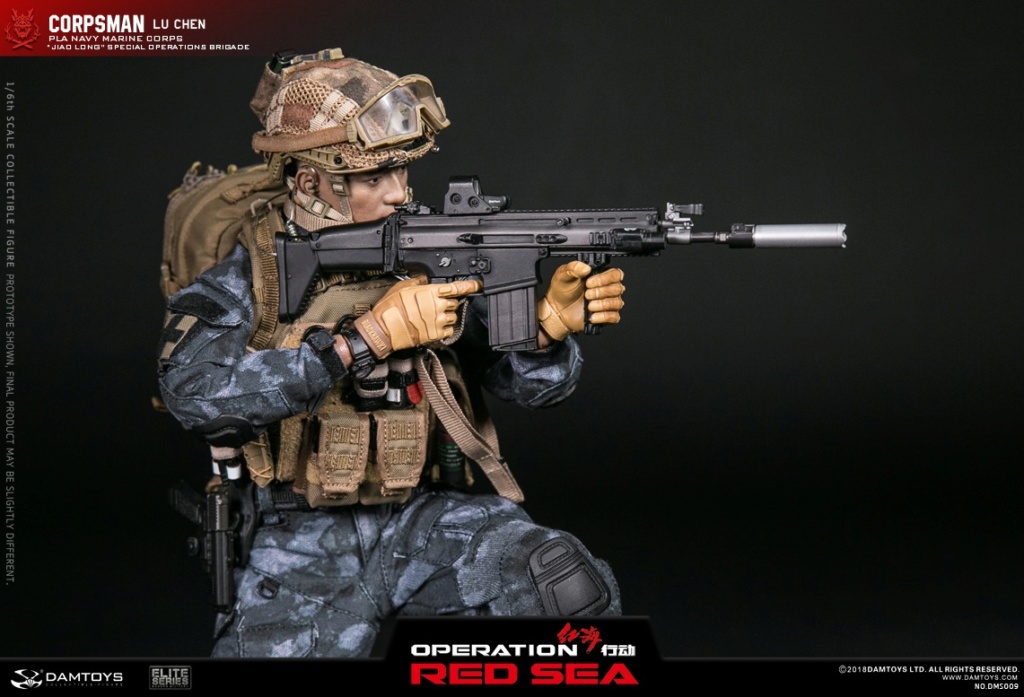 NEW PRODUCT: DAMTOYS: 1/6 Red Sea Action-PLA Marine Corps "蛟龙" Special Battle Brigade Medical Staff Lu Wei DMS009 22302910