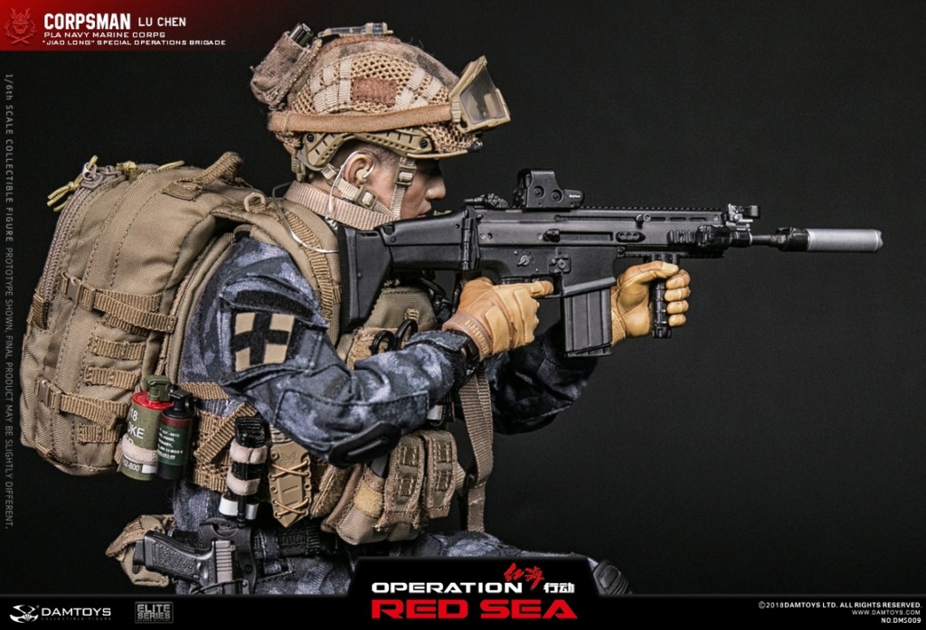 NEW PRODUCT: DAMTOYS: 1/6 Red Sea Action-PLA Marine Corps "蛟龙" Special Battle Brigade Medical Staff Lu Wei DMS009 22303110