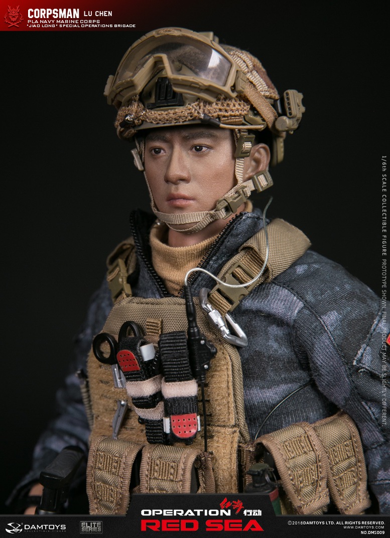 NEW PRODUCT: DAMTOYS: 1/6 Red Sea Action-PLA Marine Corps "蛟龙" Special Battle Brigade Medical Staff Lu Wei DMS009 22335010