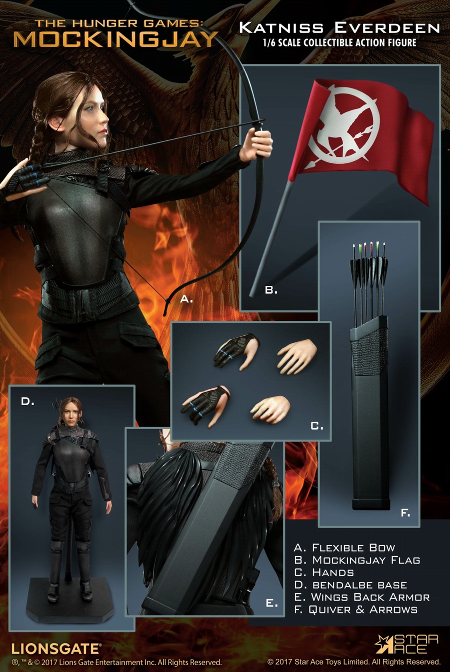 HungerGames - NEW PRODUCT: STAR ACE TOYS: 1/6 "Hunger Games" - KATNISS EVERDEEN 2.0 Normal Edition & Red Edition (Updated Info) 22381610