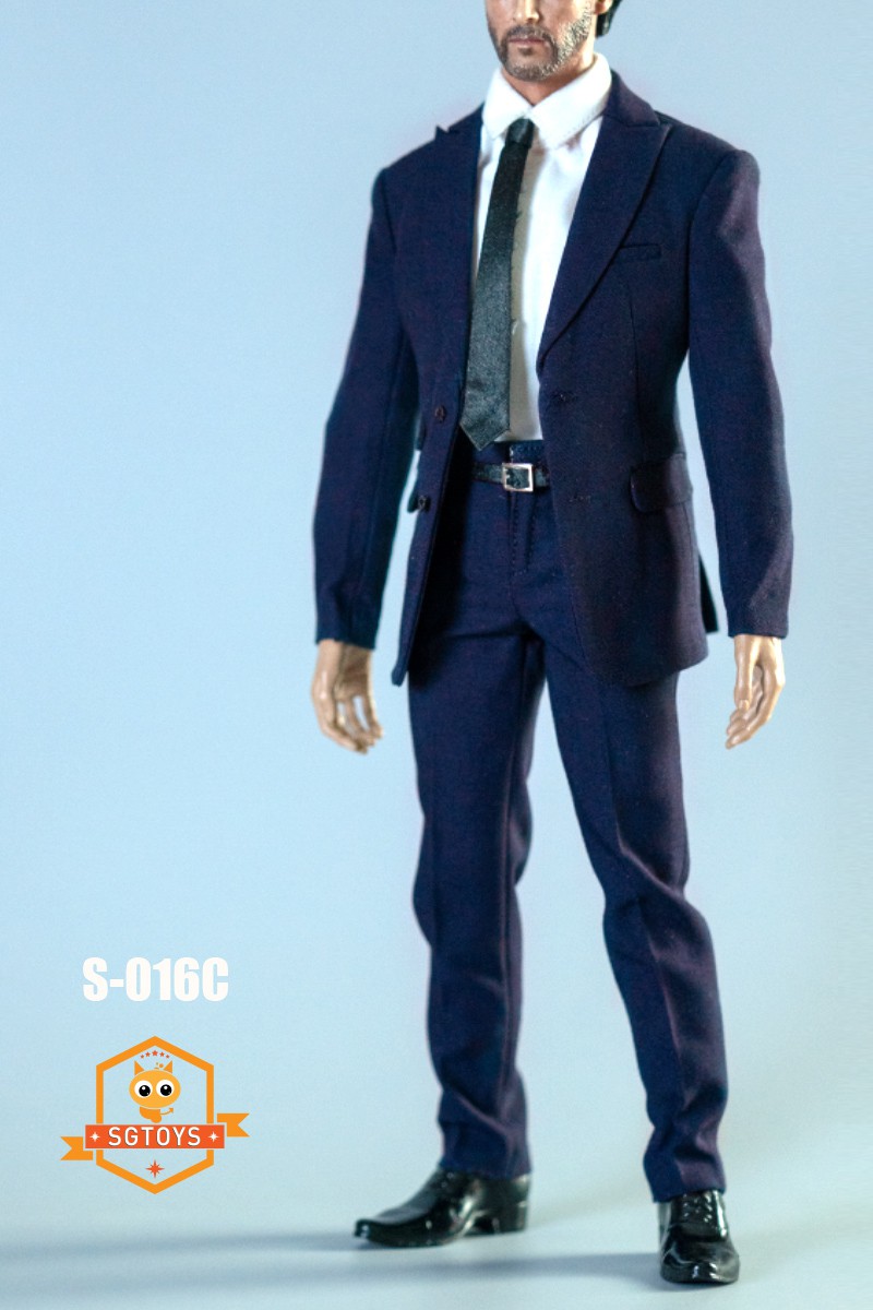 Accessory - NEW PRODUCT: SGToys: 1/6 Men's Narrow Shoulder Suit #S-016 (Tricolor) 22515010