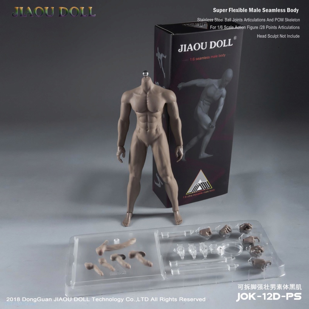 NEW PRODUCT: Jiaou Doll: 1/6 Strong Male Body Detachable Foot (3 skin tones) JOK-12D (NSFW!!!!!) 22720144