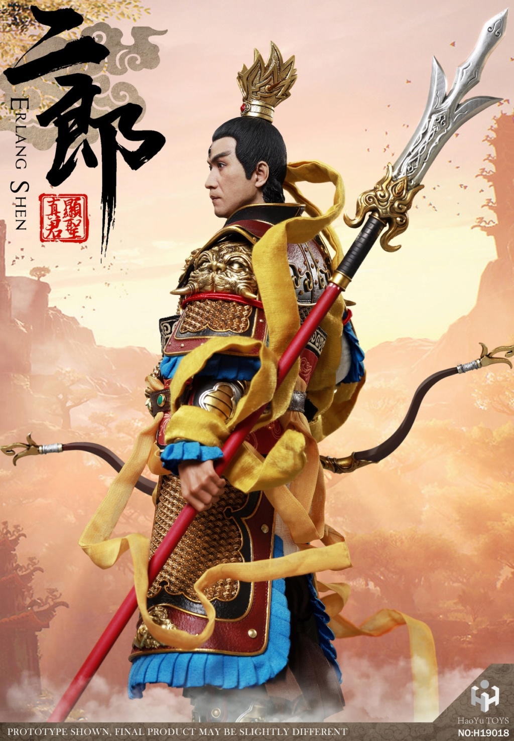 haoyutoys - NEW PRODUCT: HaoYuToys: 1/6 Myth Series - Erlang Xiansheng Zhenjun (Erlang God) Movable Doll - Normal Edition, Deluxe Edition, Platform 2293