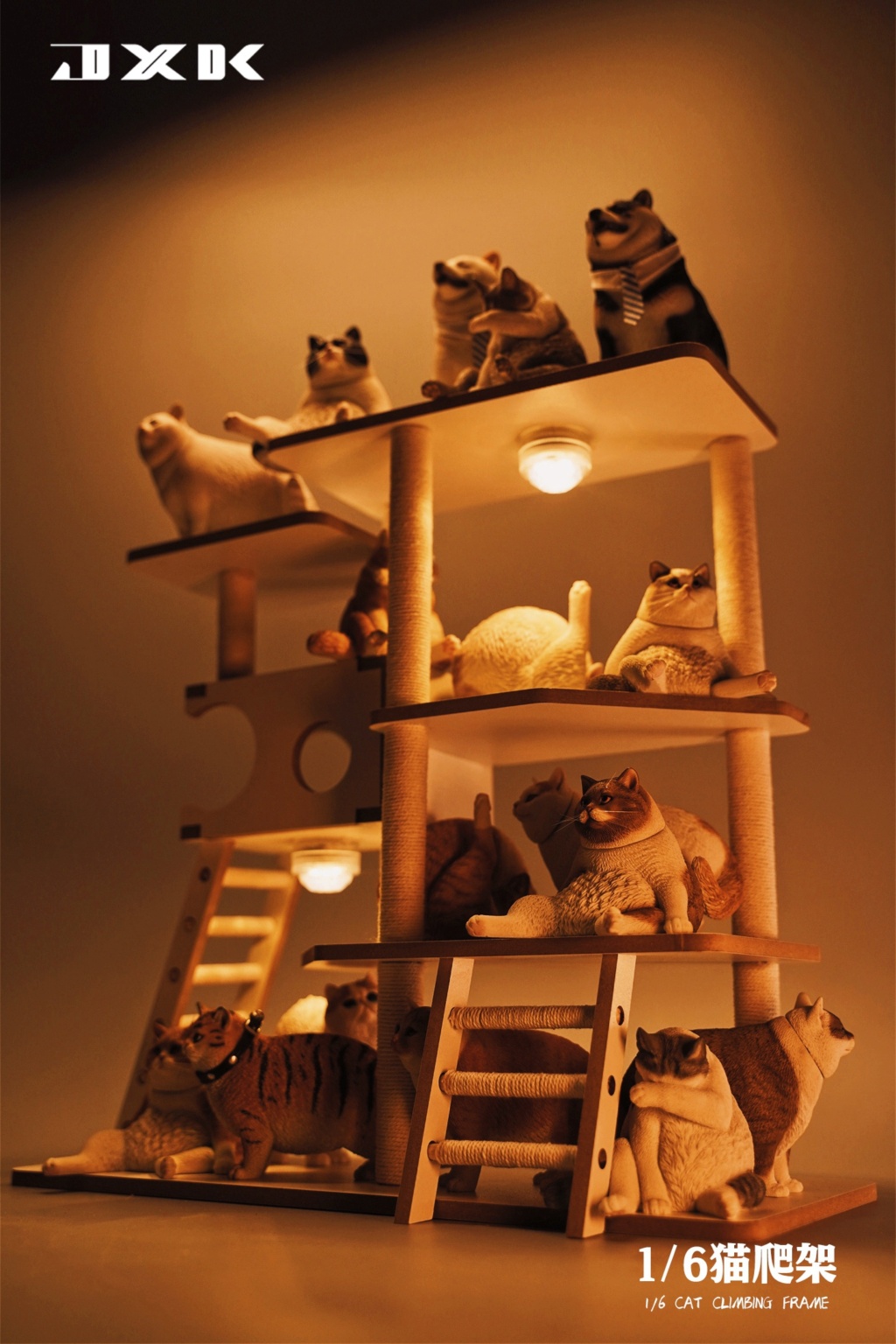 accessory - NEW PRODUCT: JXK New: 1/6 Maine Cat JXK096 / Cat Tree JXK095 Animal Scene 23011910