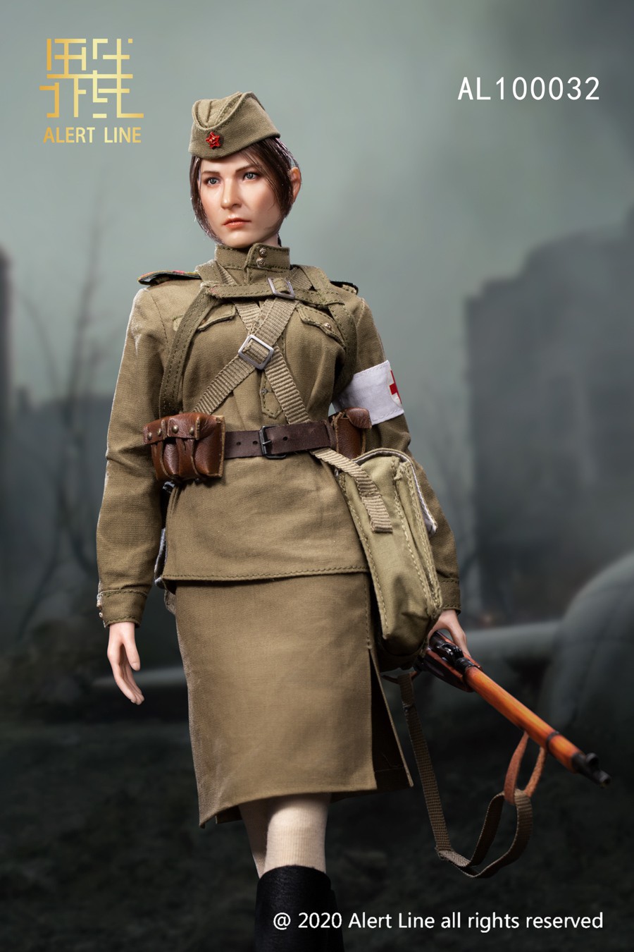 AlertLine - NEW PRODUCT: Alert Line Boundary Game Model: 1/6 WWII Soviet Army Female Soldier NKVD, Soviet Army Female Medical Soldier #AL100031/32 Price announced 23131810