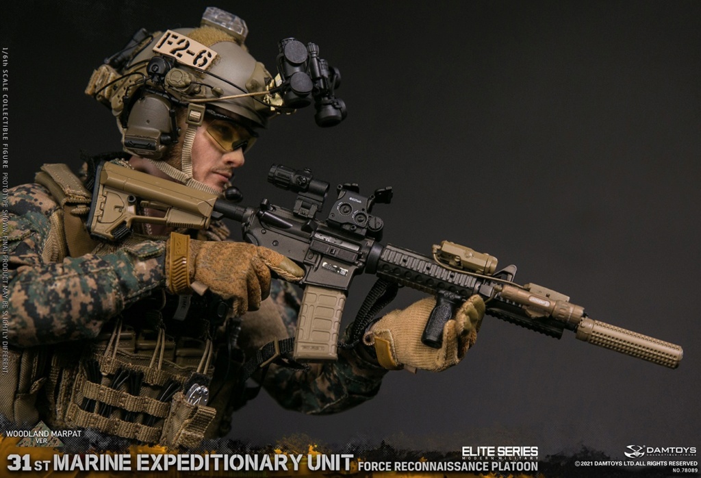 31StMarine - NEW PRODUCT: DAMTOYS: 1/6 [Woodland Camouflage Edition] Reconnaissance Platoon of the 31st Marine Expeditionary Force Directly under the US Army #78089  23235610