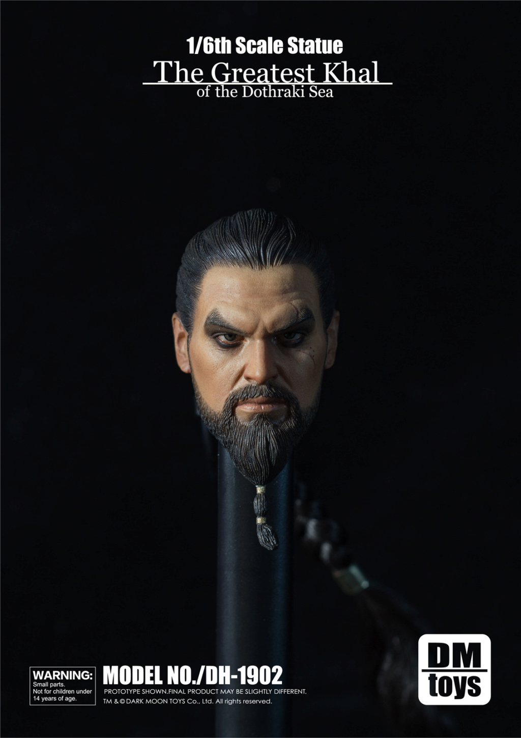 Khal - NEW PRODUCT: Dark Moon Toys: 1/6 Ma Wang - Khal bust bust (head carving adaptation 1 / 6 dolls) DH-1902 23300010