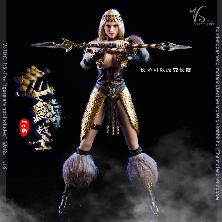 female - NEW PRODUCT: VSTOYS New 1/6 Dragonscale Female Warrior Elevator Kit - Handmade Armor, Pure Copper Armor Leather Rabbit Hair~ 23301911